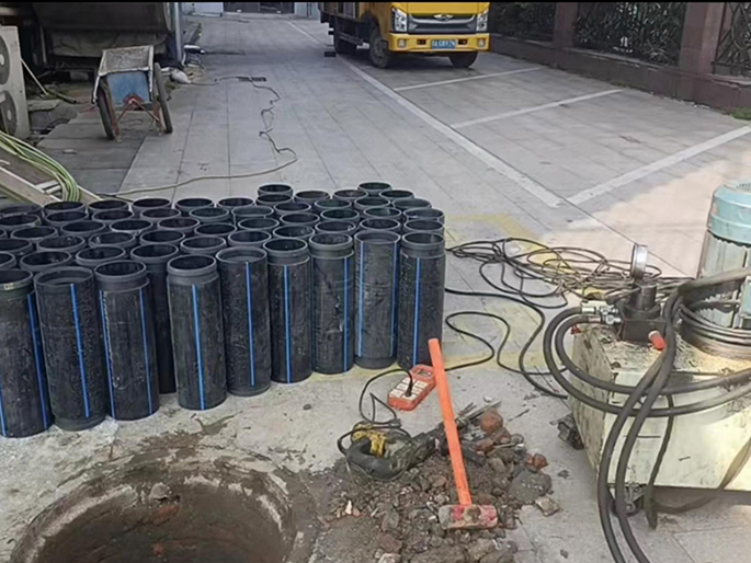 江山PE置换管厂家 DN315置换管 非开挖管短管置换